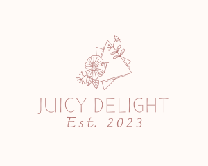 Flower Wreath Wedding Planner logo design