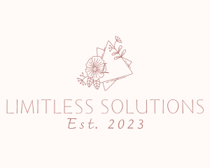 Flower Wreath Wedding Planner logo design