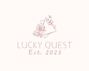 Flower Wreath Wedding Planner logo design