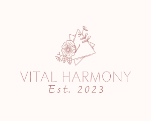 Flower Wreath Wedding Planner logo design