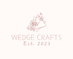 Flower Wreath Wedding Planner logo design