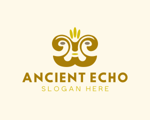 Ancient Aztec Face  logo design