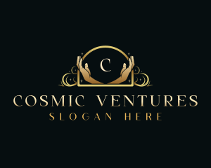 Luxury Cosmic Hand logo design