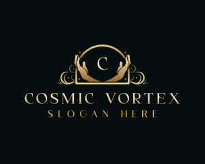 Luxury Cosmic Hand logo design