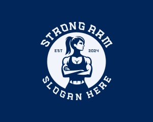 Strong Woman Workout logo design