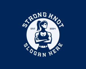 Strong Woman Workout logo design