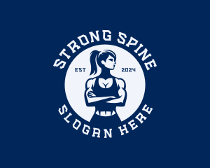 Strong Woman Workout logo design