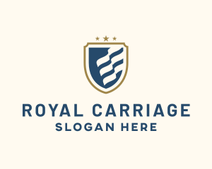 Royal Banner Crest Shield logo design