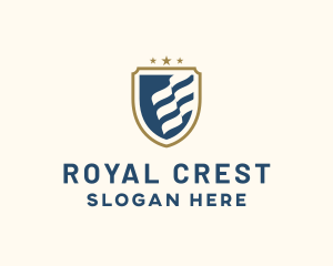 Royal Banner Crest Shield logo design