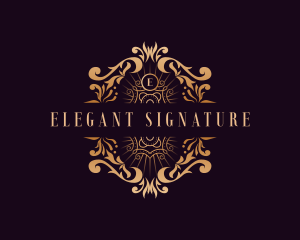 Luxury Royalty Ornament logo design