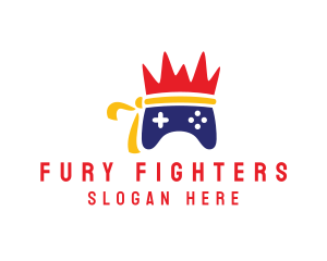 Fighter Headband Controller logo design