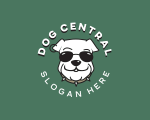 Bulldog Pet Animal logo design