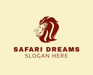 Animal Safari Lion logo design