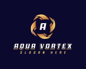 Cyber Technology Vortex logo design