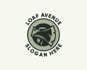 Lumber Wood Axe logo design