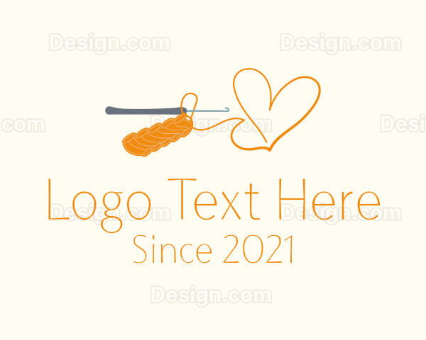 Heart Sewing Thread Logo