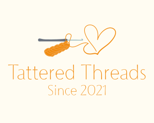 Heart Sewing Thread logo design