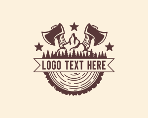 Lumber Mountain Ax Logo