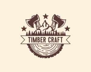 Lumber Mountain Ax logo