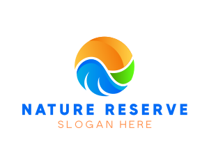  Nature Landscape Sphere logo design