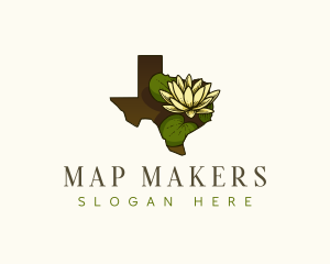 Texas Dawn Water lily logo design