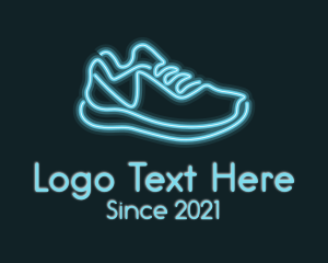 Neon Blue Sneaker logo