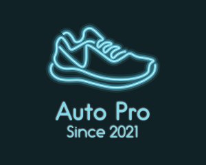 Neon Blue Sneaker logo