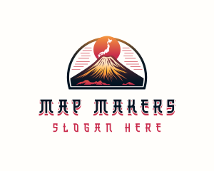 Mountain Japan Landscape logo design