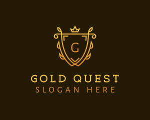 Gold Shield University logo design