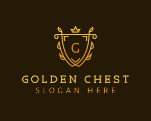 Gold Shield University logo design