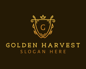 Gold Shield University logo design