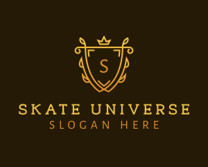 Gold Shield University logo design