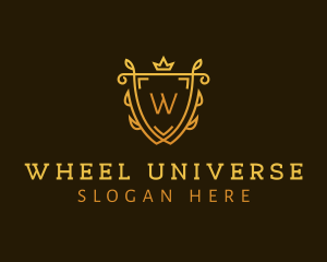 Gold Shield University logo design