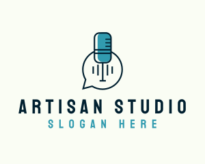 Podcast Recording Studio logo design