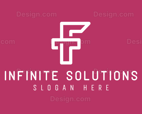 Minimalist F Outline Logo