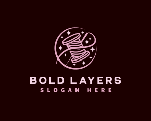 Thread Needle Sewing logo design