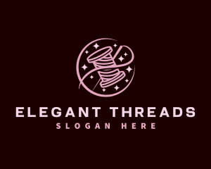 Thread Needle Sewing logo design