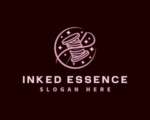 Thread Needle Sewing logo design