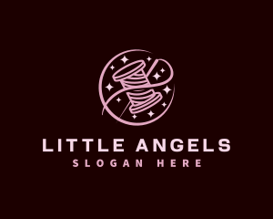 Thread Needle Sewing logo design