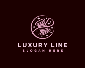 Thread Needle Sewing logo design