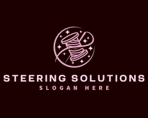 Thread Needle Sewing logo design