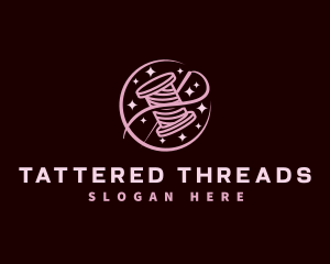 Thread Needle Sewing logo design