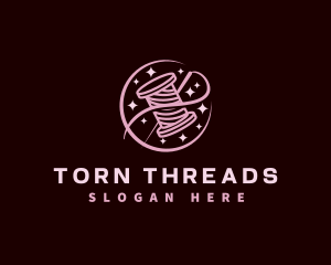 Thread Needle Sewing logo design