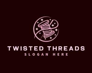 Thread Needle Sewing logo design