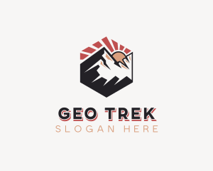 Sunrise Mountain Trekking logo design