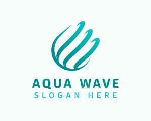 Water Droplet Waves logo design