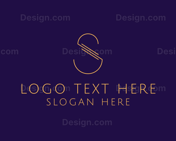 Luxury Letter S Outline Company Logo