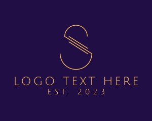 Luxury Letter S Outline Company logo