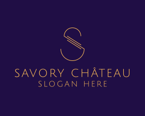 Luxury Letter S Outline Company logo design