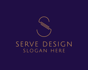 Luxury Letter S Outline Company logo design